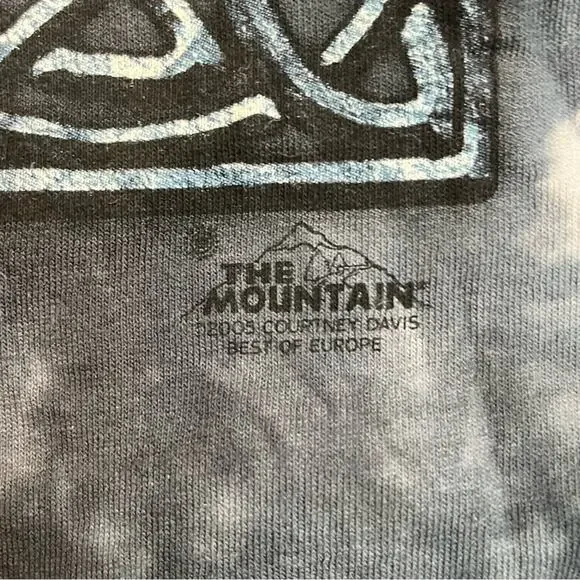 Cross T Shirt Short Sleeve Black Tie Dye Grunge Emo Vintage Y2K Men's Size 3XL - Picture 3 of 6